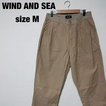 WIND AND SEA 베이지 트라우저 치노 팬츠 M