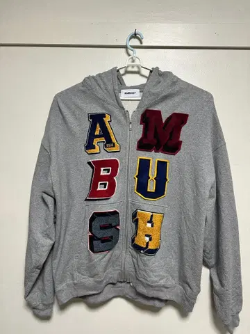 AMBUSH 칼리지 로고 지퍼 후디