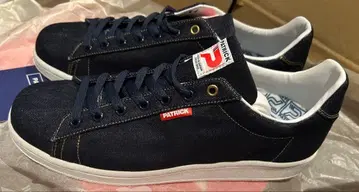 한정판 1 새상품 미사용 패트릭 스니커즈 퀘벡 데님 인디고 44