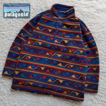 90s USA제 Patagonia 올 패턴 스냅T 플리스 자켓