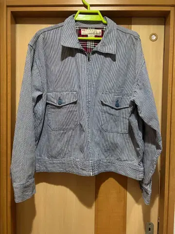 70s 히코리 워크 자켓 넬 라이너 스텐실 있음 빈티지