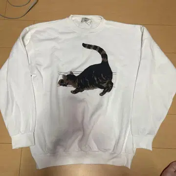 ORVIS 80s 빈티지 vintage 구제 의류 고양이 맨투맨 L