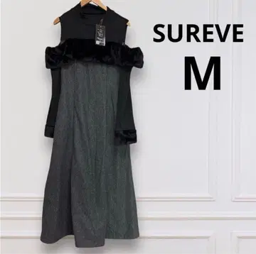 여성용 블랙 오프숄더 원피스 SUREVE