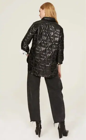 PATOU 퀼팅 자켓 블랙 38 (FR)