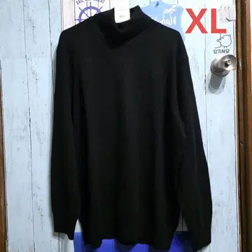 유니클로 캐시미어 터틀넥 스웨터 블랙 xl
