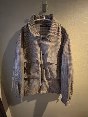 브라운 체크 셔츠