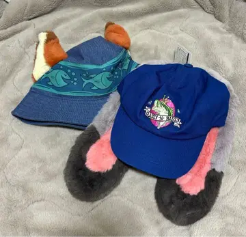 디즈니 주토피아 닉 주디 모자 캡 2개 세트