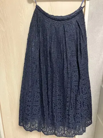 TSURU by MARIKO OIKAWA 네이비 플레어 스커트 38