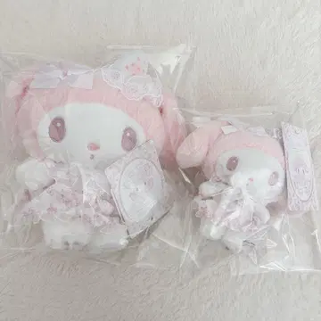 마이멜로디 화이트 딸기 티타임 시리즈 후와쿠타 봉제 인형 마스코트 1