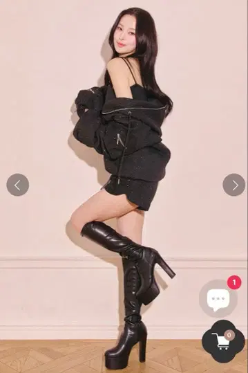 RANDY 패디드 트위드 카고 셋업 블랙