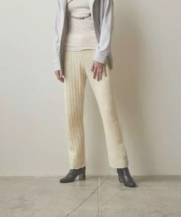 steven alan 다이아몬드 무늬 캐주얼 팬츠 아이보리