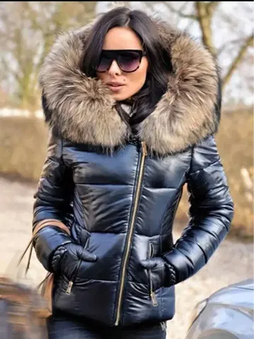 블랙 다운 자켓 L 사이즈 탈부착 퍼 포함