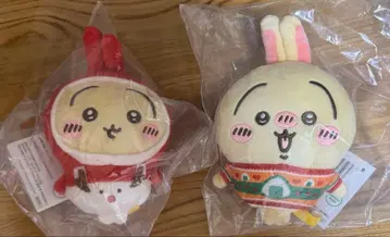 에니마이 복권 치이카와 토끼 E상 오너먼트, D상 마스코트 2종 세트