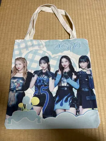 한국 한정 aespa 멤버 프린트 백