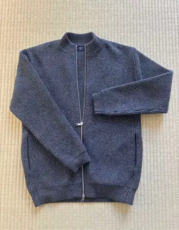 에디피스 edifice 풀 집업 니트 더블 지퍼 니트