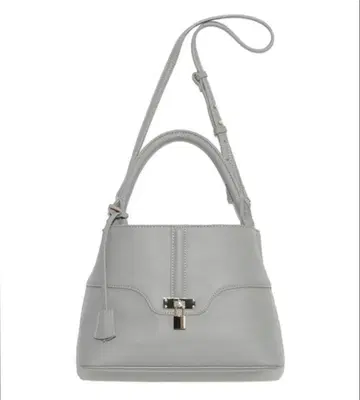 스나이델 가죽풍 숄더 핸드 백 그레이