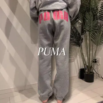 PUMA 백 빅 프린트 조거 팬츠 속기모