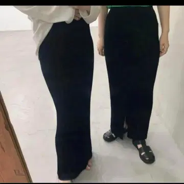 아티론 2way 타이트 스커트 블랙