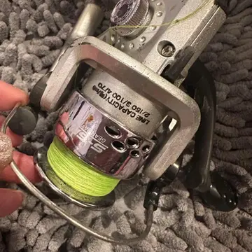 스피닝 릴 S-SPI GEAR RATIO 5.1:1 라인 포함