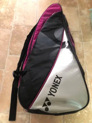 [ 새상품급 ] YONEX 라켓백 블랙/핑크 라켓 6개 수납 가능 크기