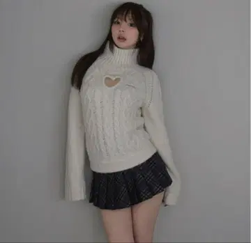 andmary 메리 하트 니트 탑 미사용 새상품 정품