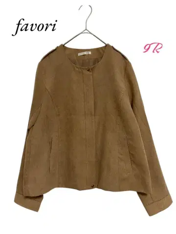 favori [새상품급] 노카라 자켓 겉옷 브라운 9R