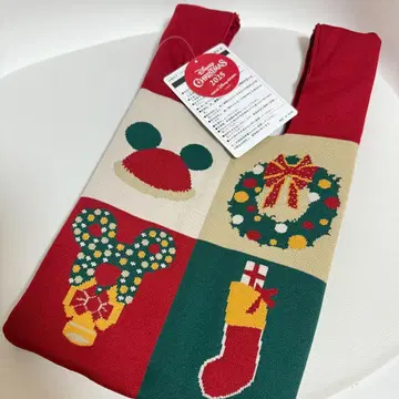 디즈니 니트 백 크리스마스 2025 미키