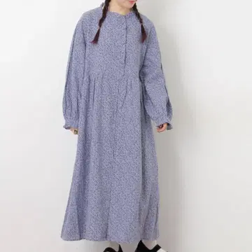 SM2 사만사 모스모스 Cross x Linen 프릴 원피스 블루 M