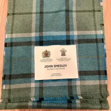 영국제 JOHN SMEDLEY 새상품급 타탄 체크 머플러