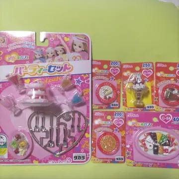 미개봉 새상품 타카라 아이돌 카페 리카짱 파티 잡화 세트