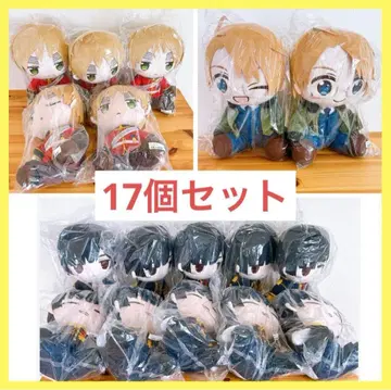 헤타리아 월드 스타즈 BIG 봉제 인형 영국 일본 미국