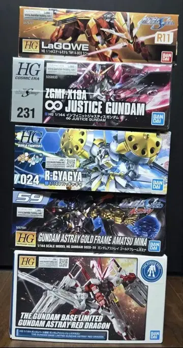 HG 건담 프라모델 세트 6종