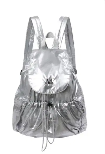 택 포함 새상품 mucent 백 SWAN GLOSSY BACK PACK