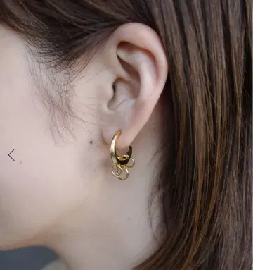 LAPUIS 후프 귀걸이 골드 실버