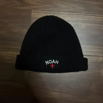 NOAH 블랙 니트 모자