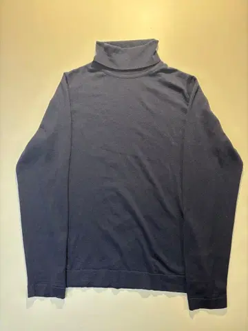 JOHN SMEDLEY 터틀넥 니트 네이비 S 새상품급