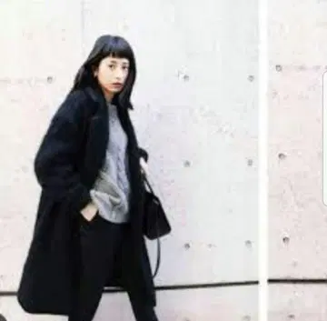 CLANE 클라네 샤기 울 롱 코트