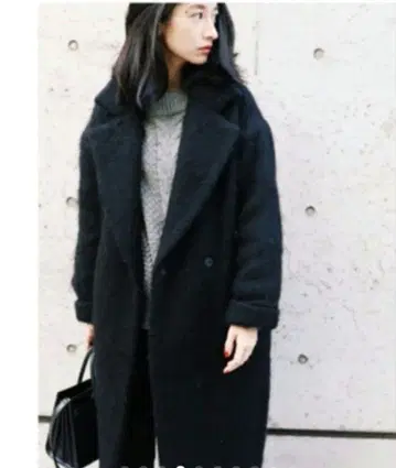 CLANE 클라네 샤기 울 롱 코트