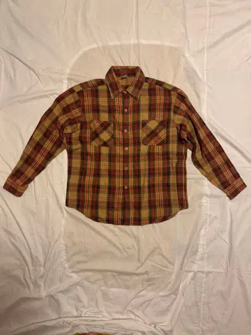 60s 70s bigmac 플란넬 셔츠 빈티지 베이비 플란넬 바닥 시어스