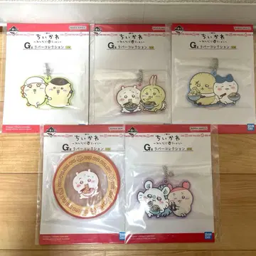 제일복권 치이카와 (먼작귀) 모두 함께 라멘 G상 러버 컬렉션 5개 세트