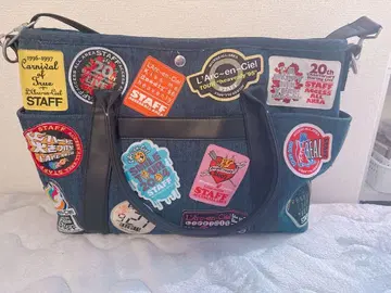 L'Arc~en~ciel 25주년 패스백 토트백 데님 파랑