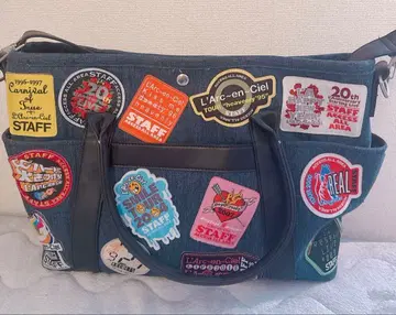 L'Arc~en~ciel 25주년 패스백 토트백 데님 파랑