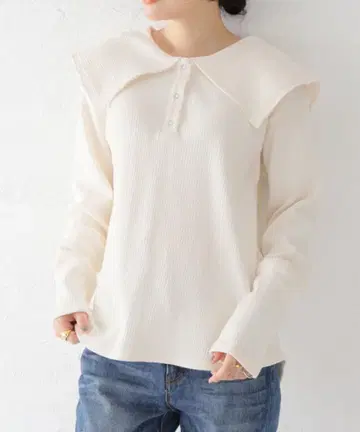 JOURNAL STANDARD 랜덤 리브 빅 칼라 풀오버