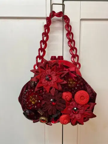 이파니마 플라워 비쥬 가마구치 백 파티 백