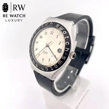 6-2068 Swatch AG 1996 아날로그 손목시계 실버/블랙