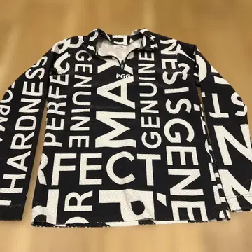 PGC 긴팔 셔츠 M 블랙/화이트