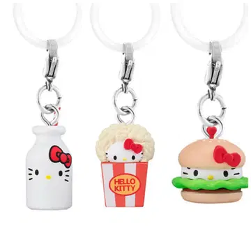 익명 배송 Hello Kitty 아메리칸 디자인 메지루시 가챠 3종 세트