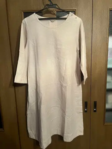 sm2 베이지 7부 소매 원피스