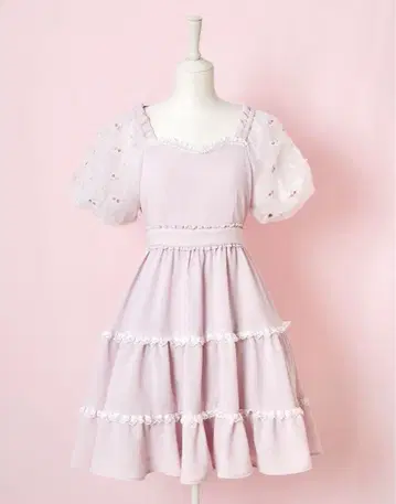 mellfy memory Fleur Candy 원피스 핑크