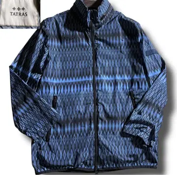 새상품에 가까운 TATRAS 타트라스 블루종 나일론 자켓 기하학 패턴